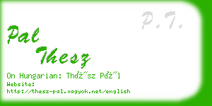 pal thesz business card